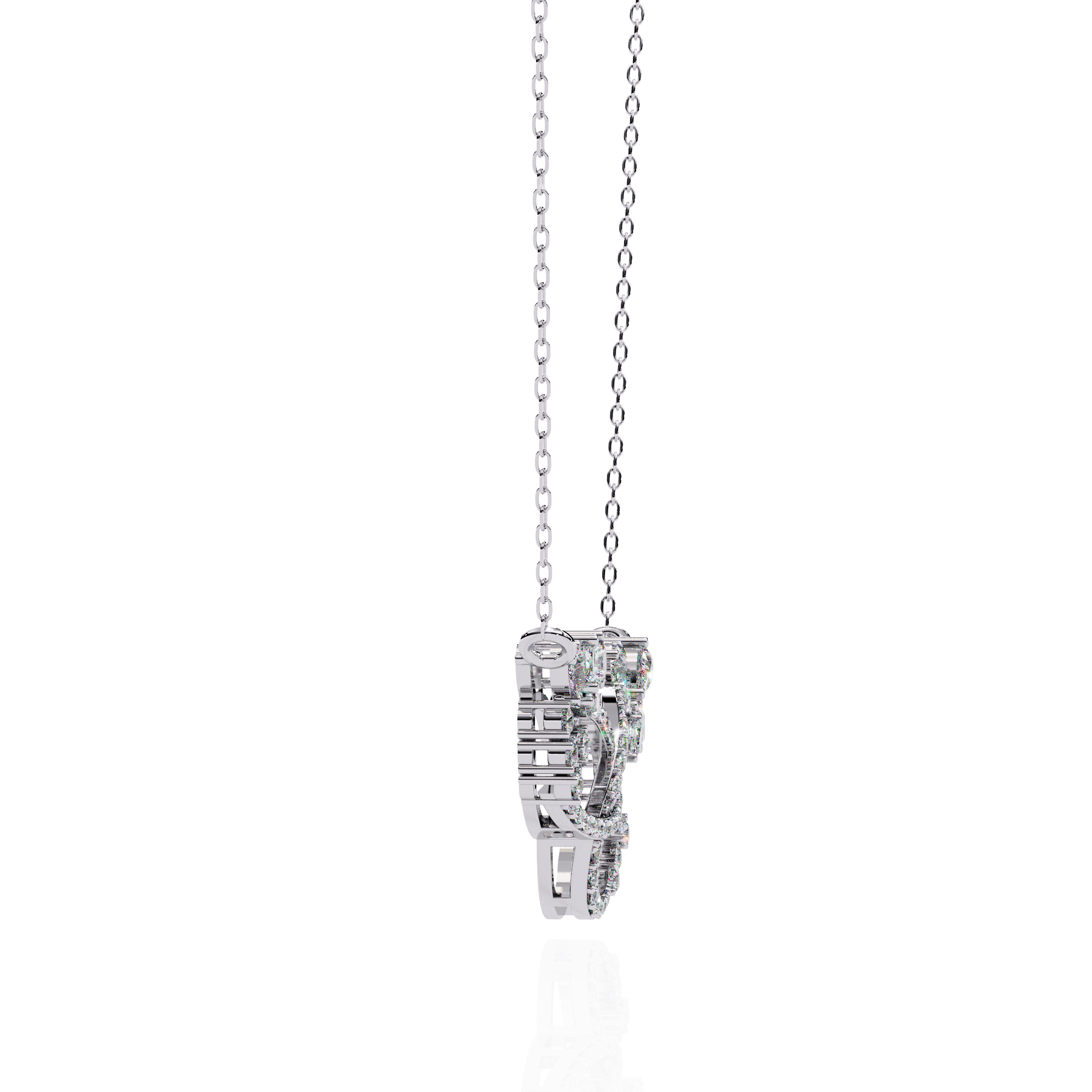 Solitairekart 0.73ct Eternal Harmony Natural Diamond Necklace-HI Color, VS-SI Clarity